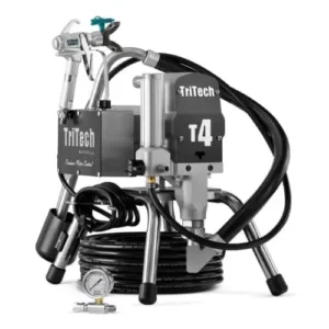 Airless pompe a pistonnes airless électrique Tritech T4 op skid
