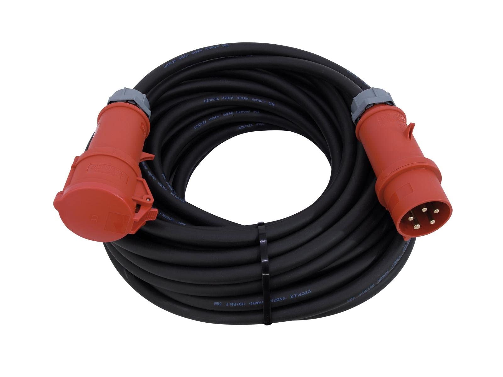 Câble d'alimentation électrique 32 A - 400 V (20 m) 34 123.04 Elektrische voedingskabel 32A 400v 20m 1