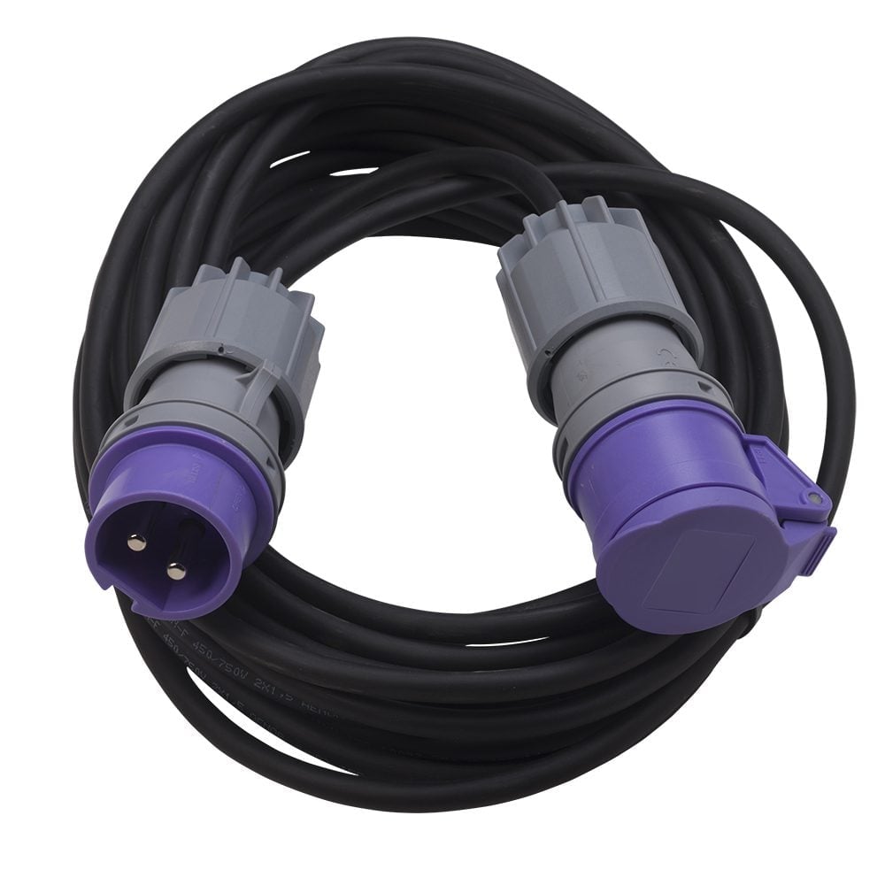 Câble d'alimentation électrique 2P+A 16 A - CEE 24 volts (25 m) 37 123.13 Elektrische voedingskabel 2PA 16A CEE 24 Volt 25m 1