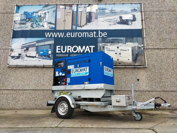 Groupes électrogène 20 kVA sur remorque