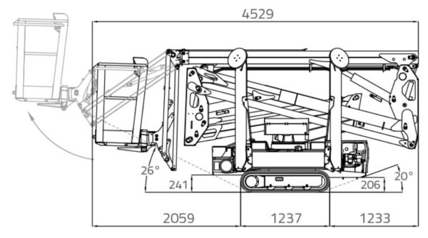 Nacelle araignee 17,75m essence - Hinowa Lightlift – Image 15