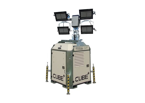 Generac poteau d'éclairage CUBE+ avec groupe électrogène intégré 39 138.02 Generac CUBE lichtmast met ingebouwde stroomgroep 2
