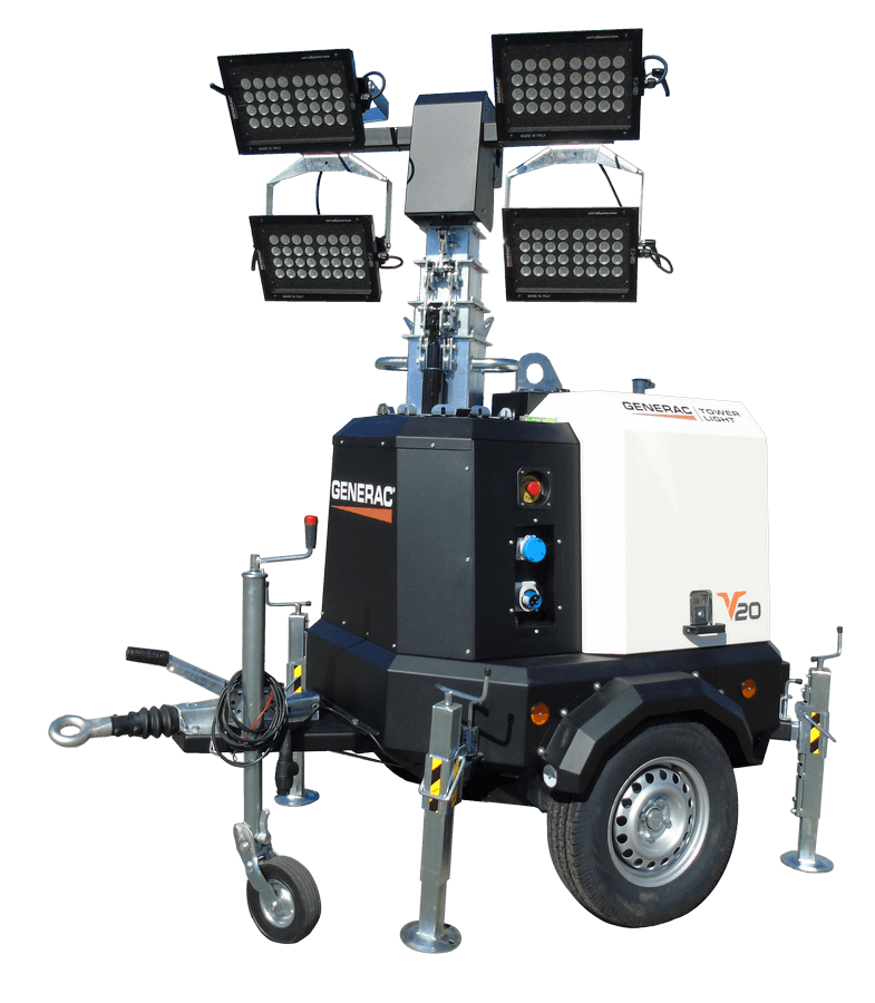 Generac poteau d'éclairage V20 K2 mobiel 40 138.04 Generac lichtmast V20 K2 mobiel 1 1