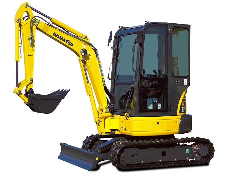 143.06 Minigraver 26 ton Komatsu PC26MR 3 1 1