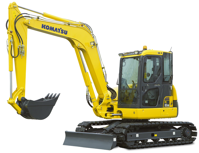143.12 Minigraver 8 ton Komatsu PC80MR 3 1 1