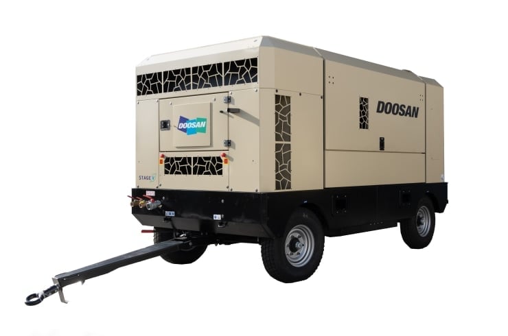 Compresseur mobile 25 m³ 12 bar 11 144.10 Doosan 9.275 12.255 Mobiele Compressor 1