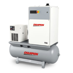 Stationaire compressor 2-4 kW op ketel met aangebouwde droger