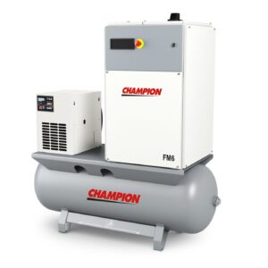 Stationaire compressor 5-6 kW op ketel met aangebouwde droger