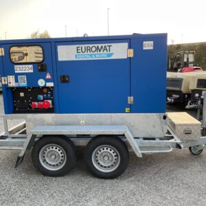 Stroomgroep 44 kVA op aanhangwagen