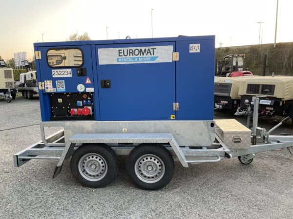Groupes électrogène 44 kVA sur remorque