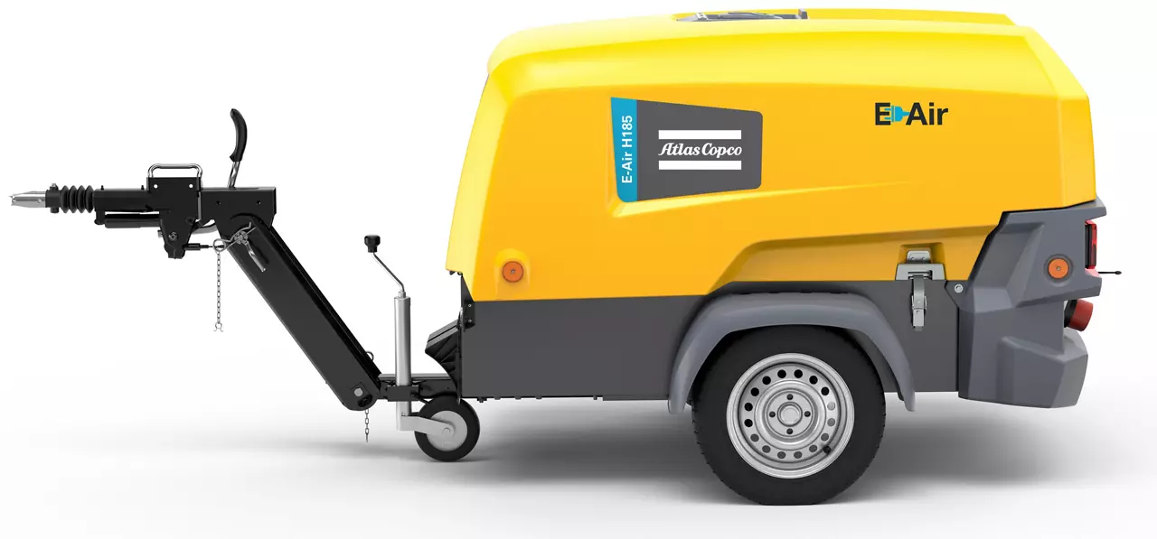 Compresseur électrique mobile 5,0-6,6 m³ 5-12 bar 15 195.02 Atlas Copco E Air H250 VSD Mobiele Elektrische Compressor 50 66 m min 1