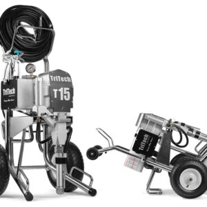 Pompe à piston TriTech T15 montée sur un châssis surélevé
