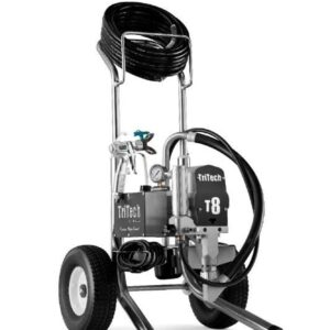 TriTech T8 pistonpomp op een laag onderstel